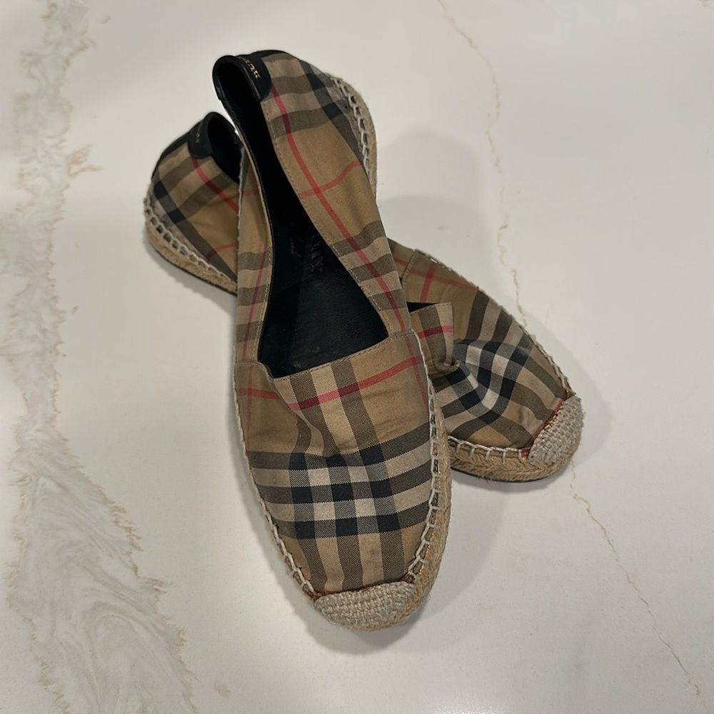 Burberry Check Canvas Espadrilles